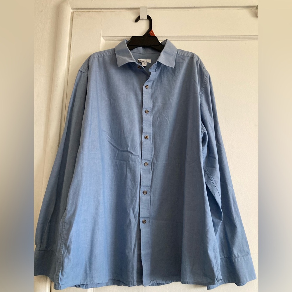 Bar III Blue Casual Button Down Shirt Lightweight